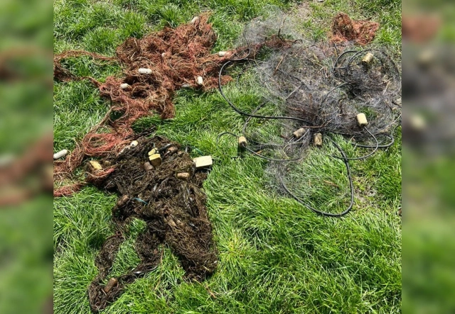 На водоймах Полтавщини поліція виявила браконьєрів та вилучила понад 1000 метрів сіток