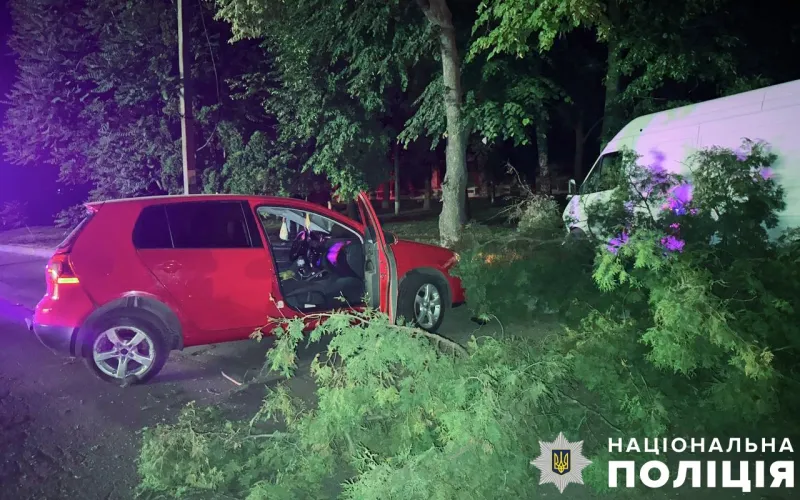 У Лубнах п'яний водій спричинив ДТП, в якій травмовано четверо людей