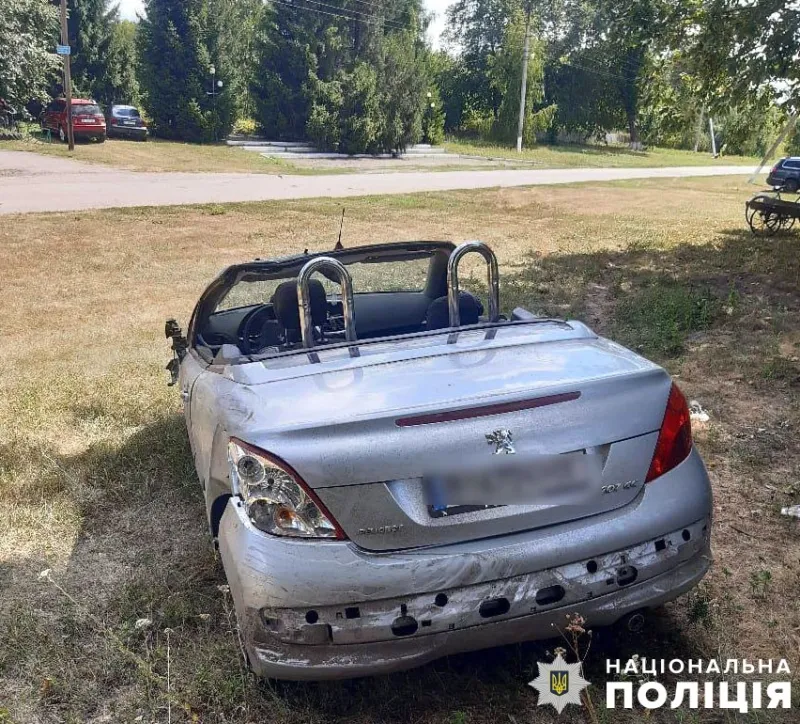 На Оржиччині п'яний водій спричинив ДТП, у якій травмувалося троє пасажирів