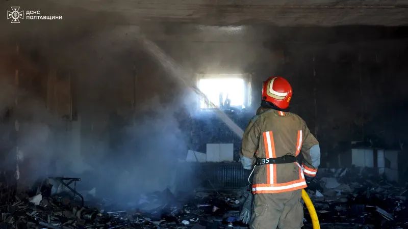 У Лубнах у пожежі житлового будинку загинув чоловік