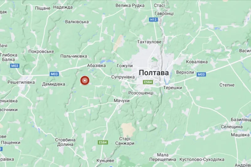 1 лютого поблизу Полтави стався землетрус