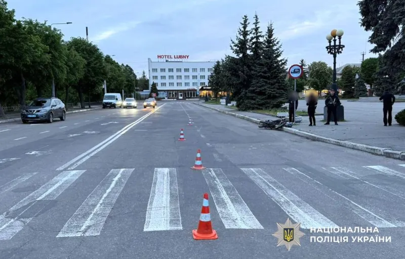 У Лубнах неповнолітній мотоцикліст збив 12-річну дівчинку