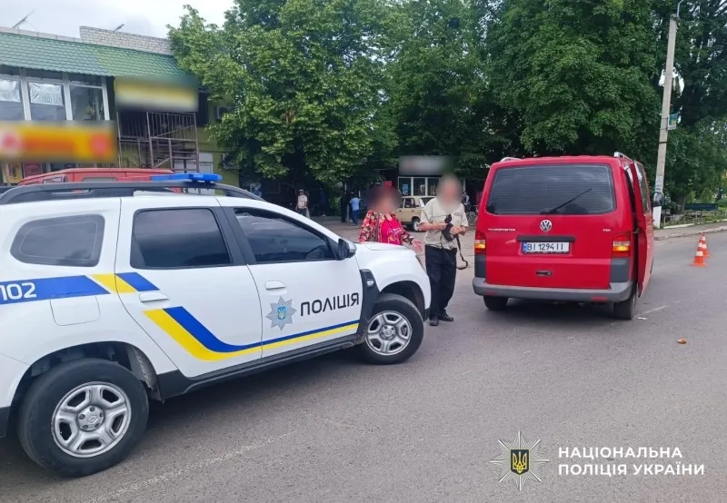 В Оржиці бус наїхав на пішохідку