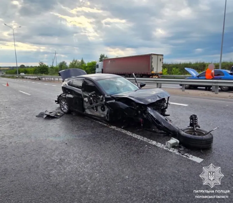 На Полтавщині через перевищення швидкості сталося дві аварії