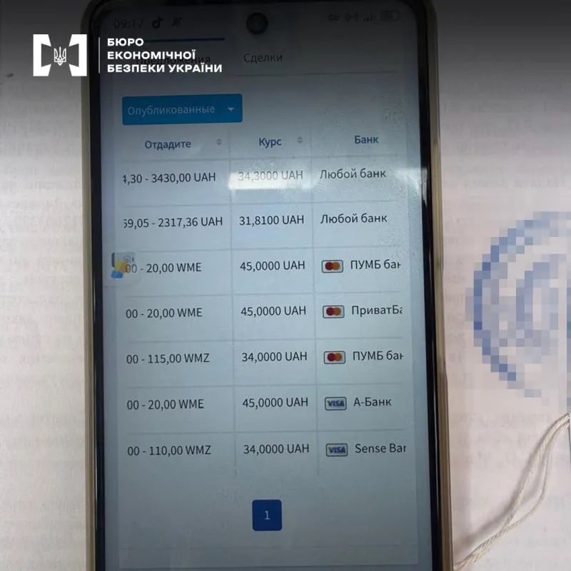 Житель Полтавщини провів понад 2 тисячі фінансових операцій у забороненій системі WebMoney Transfer