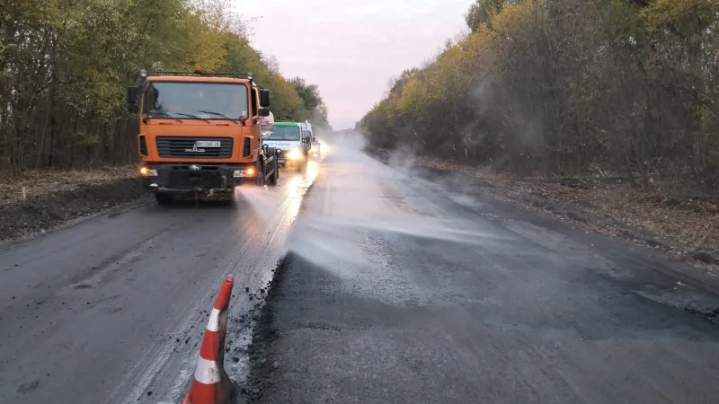 На Лубенщині ремонтують дорогу Лубни-Ромодан
