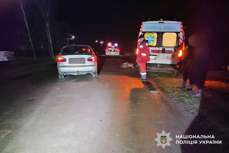 На Пирятинщині авто збило велосипедистку