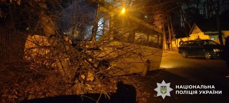 П'яний мешканець Полтавщини у Києві викрав автобус та влаштував ДТП