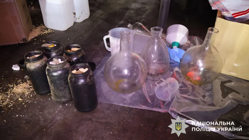 У Полтаві ліквідували нарколабораторію з десятками кілограмів психотропів