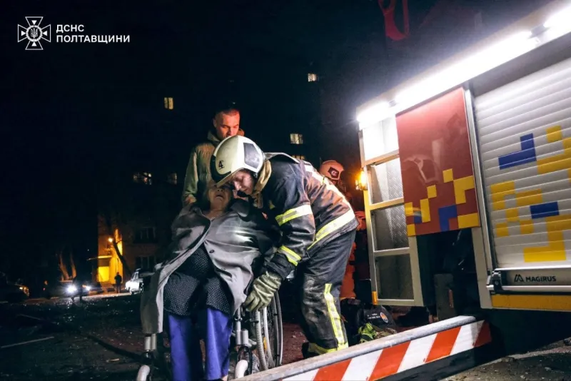 Дронова атака на Полтаву: загинула людина, серед поранених діти