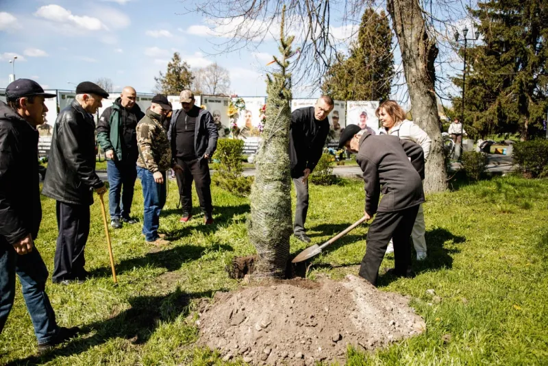 В Оржиці висадили 108 троянд на Алеї Пам'яті