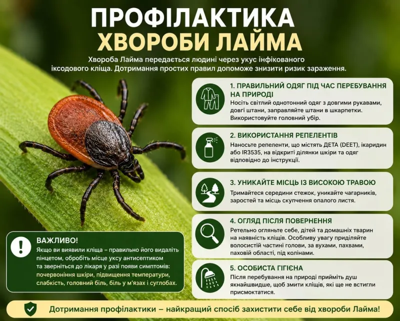 У Лубенській громаді стрімко зростає захворюваність на хворобу Лайма: за рік уже 55 випадків