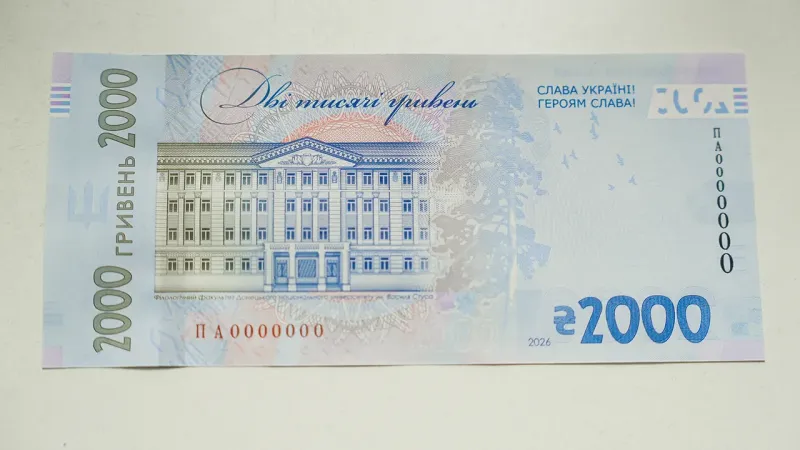 В Україні в обіг вводять банкноту номіналом 2 000 гривень