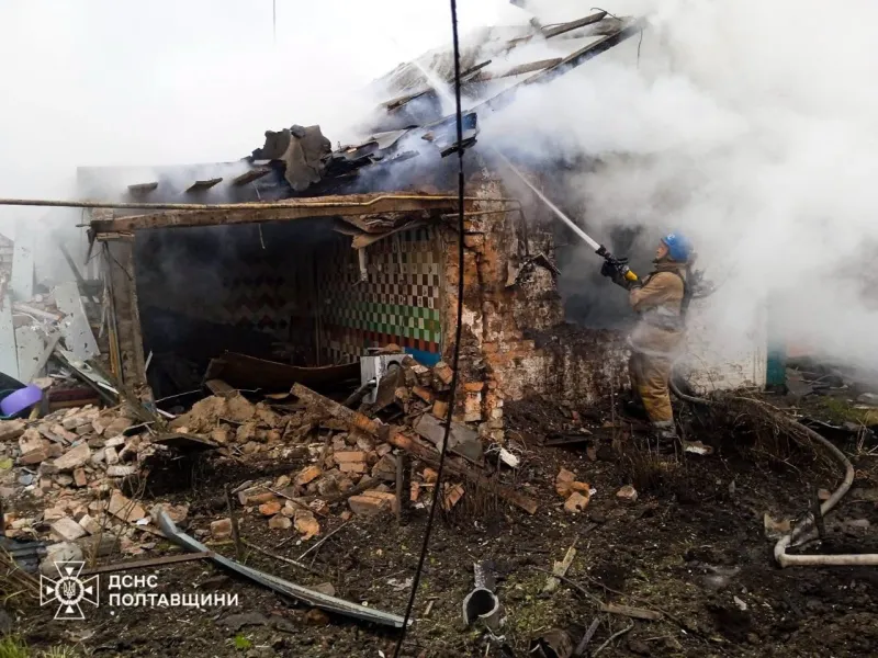 Ворожа атака на Полтавщину: у Миргородському районі постраждали люди. Доповнено